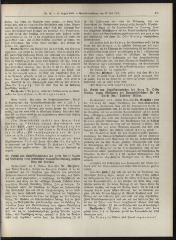 Amtsblatt der landesfürstlichen Hauptstadt Graz 19090820 Seite: 15