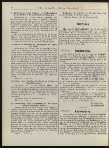 Amtsblatt der landesfürstlichen Hauptstadt Graz 19090820 Seite: 16