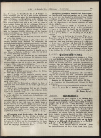 Amtsblatt der landesfürstlichen Hauptstadt Graz 19090920 Seite: 5