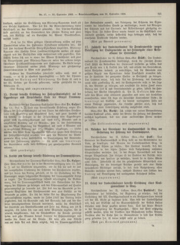 Amtsblatt der landesfürstlichen Hauptstadt Graz 19090930 Seite: 17