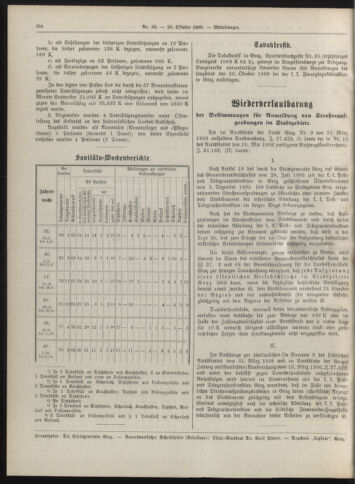 Amtsblatt der landesfürstlichen Hauptstadt Graz 19091020 Seite: 20