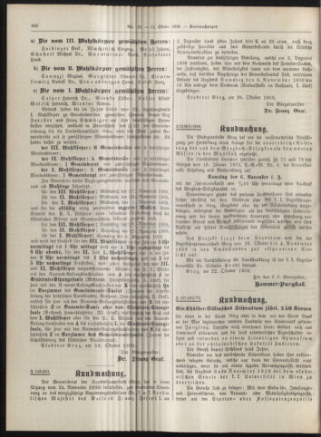 Amtsblatt der landesfürstlichen Hauptstadt Graz 19091031 Seite: 16