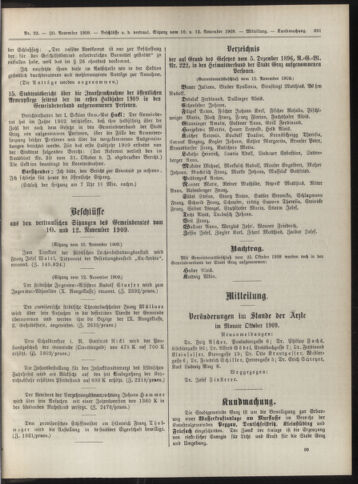 Amtsblatt der landesfürstlichen Hauptstadt Graz 19091120 Seite: 17