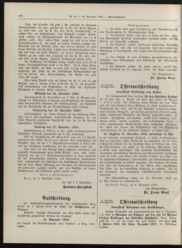 Amtsblatt der landesfürstlichen Hauptstadt Graz 19091120 Seite: 18