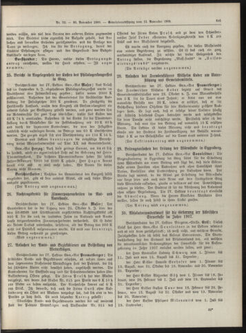 Amtsblatt der landesfürstlichen Hauptstadt Graz 19091130 Seite: 11