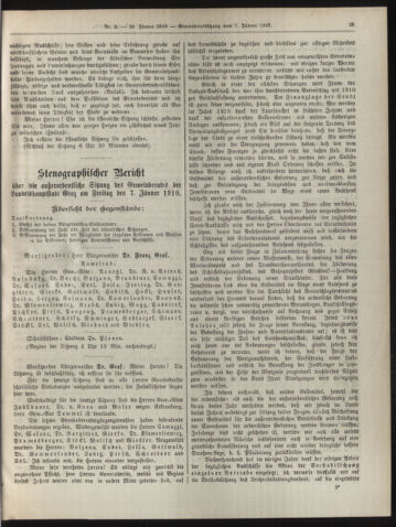 Amtsblatt der landesfürstlichen Hauptstadt Graz 19100120 Seite: 11