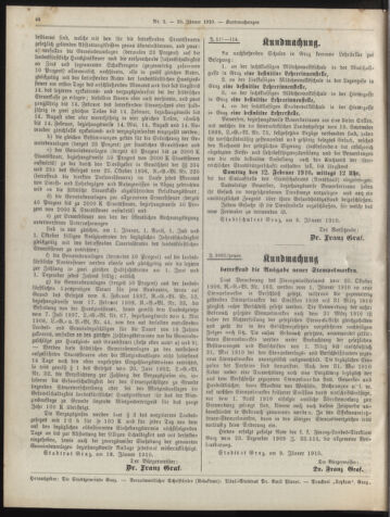 Amtsblatt der landesfürstlichen Hauptstadt Graz 19100120 Seite: 26