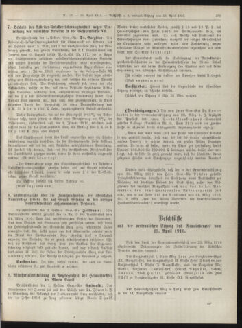 Amtsblatt der landesfürstlichen Hauptstadt Graz 19100420 Seite: 27