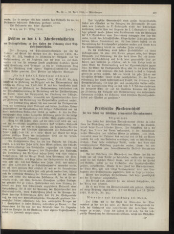 Amtsblatt der landesfürstlichen Hauptstadt Graz 19100430 Seite: 3