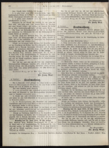 Amtsblatt der landesfürstlichen Hauptstadt Graz 19100610 Seite: 32