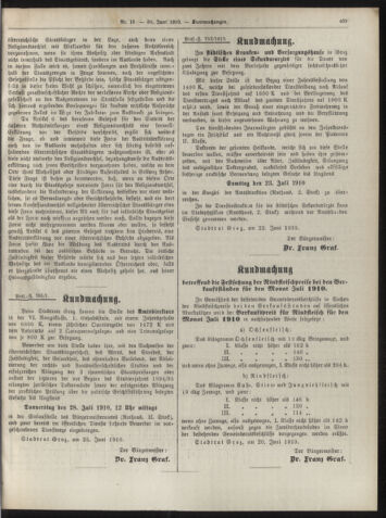 Amtsblatt der landesfürstlichen Hauptstadt Graz 19100630 Seite: 13