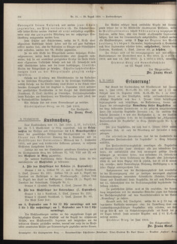 Amtsblatt der landesfürstlichen Hauptstadt Graz 19100820 Seite: 8