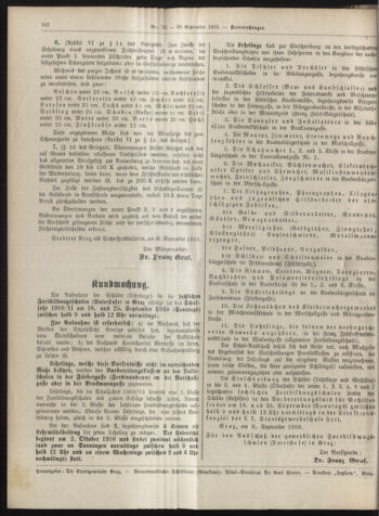 Amtsblatt der landesfürstlichen Hauptstadt Graz 19100910 Seite: 10