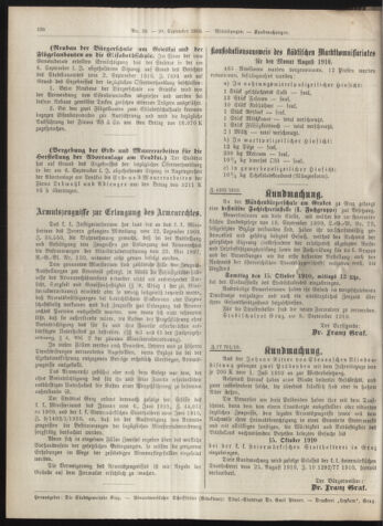 Amtsblatt der landesfürstlichen Hauptstadt Graz 19100920 Seite: 8