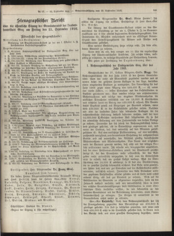 Amtsblatt der landesfürstlichen Hauptstadt Graz 19100930 Seite: 15