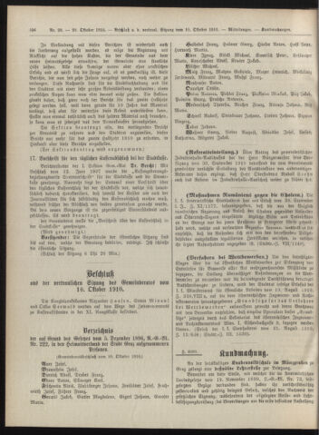 Amtsblatt der landesfürstlichen Hauptstadt Graz 19101020 Seite: 18