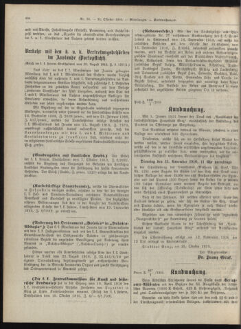 Amtsblatt der landesfürstlichen Hauptstadt Graz 19101031 Seite: 6