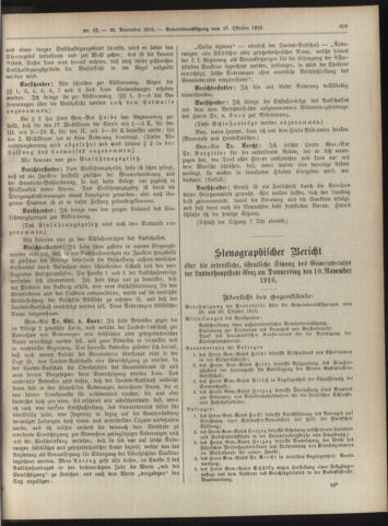 Amtsblatt der landesfürstlichen Hauptstadt Graz 19101120 Seite: 11