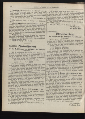 Amtsblatt der landesfürstlichen Hauptstadt Graz 19101130 Seite: 10