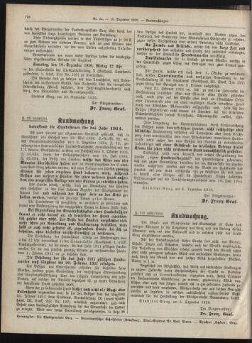 Amtsblatt der landesfürstlichen Hauptstadt Graz 19101210 Seite: 24