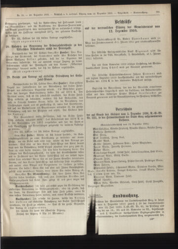 Amtsblatt der landesfürstlichen Hauptstadt Graz 19101220 Seite: 19