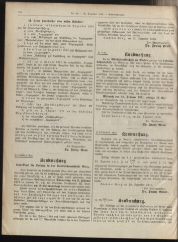 Amtsblatt der landesfürstlichen Hauptstadt Graz 19101231 Seite: 12