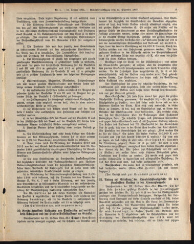 Amtsblatt der landesfürstlichen Hauptstadt Graz 19110110 Seite: 13