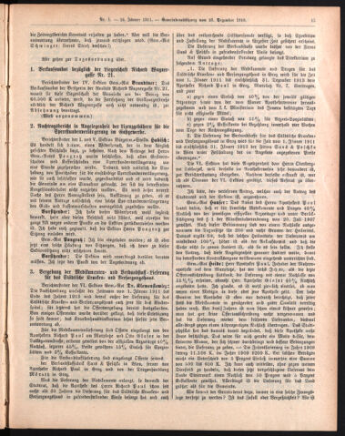 Amtsblatt der landesfürstlichen Hauptstadt Graz 19110110 Seite: 15