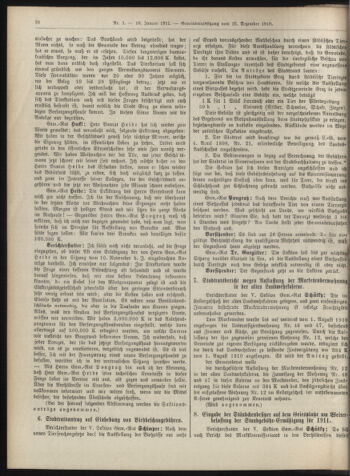 Amtsblatt der landesfürstlichen Hauptstadt Graz 19110110 Seite: 20