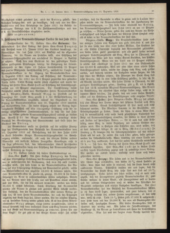 Amtsblatt der landesfürstlichen Hauptstadt Graz 19110110 Seite: 21