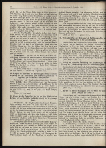 Amtsblatt der landesfürstlichen Hauptstadt Graz 19110110 Seite: 22