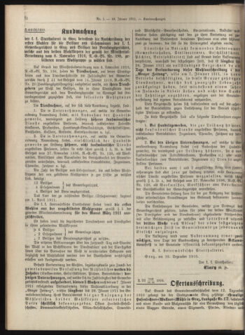 Amtsblatt der landesfürstlichen Hauptstadt Graz 19110110 Seite: 32