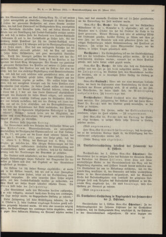 Amtsblatt der landesfürstlichen Hauptstadt Graz 19110210 Seite: 25