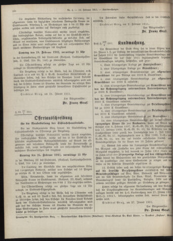 Amtsblatt der landesfürstlichen Hauptstadt Graz 19110210 Seite: 28