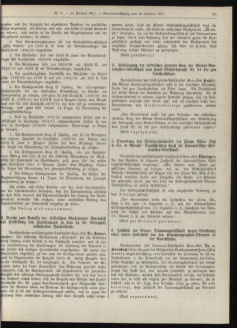 Amtsblatt der landesfürstlichen Hauptstadt Graz 19110220 Seite: 21