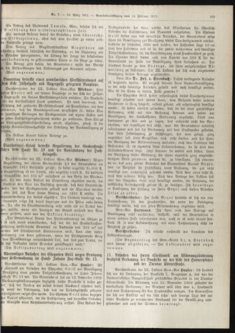 Amtsblatt der landesfürstlichen Hauptstadt Graz 19110310 Seite: 13