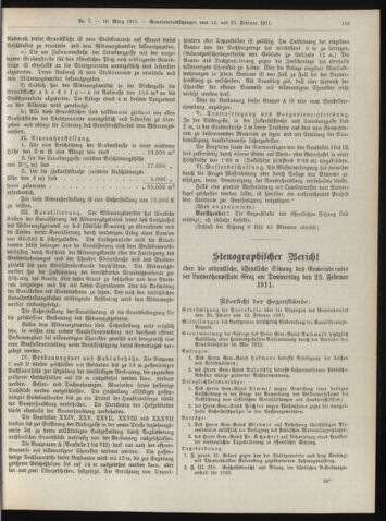 Amtsblatt der landesfürstlichen Hauptstadt Graz 19110310 Seite: 19