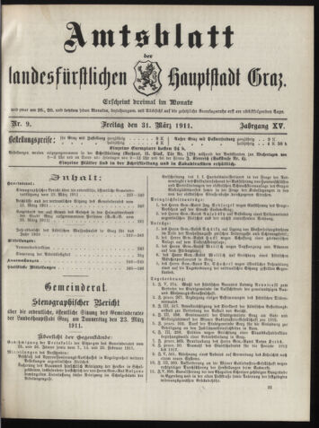 Amtsblatt der landesfürstlichen Hauptstadt Graz