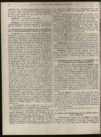 Amtsblatt der landesfürstlichen Hauptstadt Graz 19110520 Seite: 14