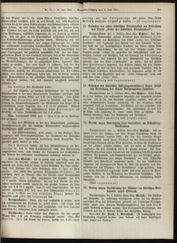 Amtsblatt der landesfürstlichen Hauptstadt Graz 19110620 Seite: 15