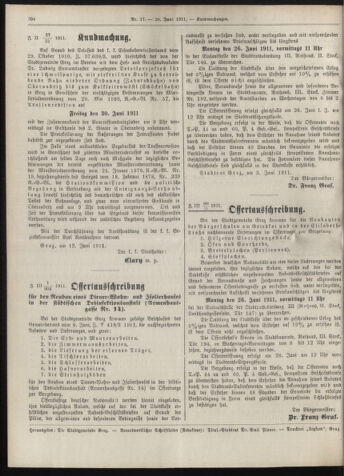 Amtsblatt der landesfürstlichen Hauptstadt Graz 19110620 Seite: 28