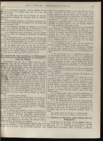 Amtsblatt der landesfürstlichen Hauptstadt Graz 19110630 Seite: 15