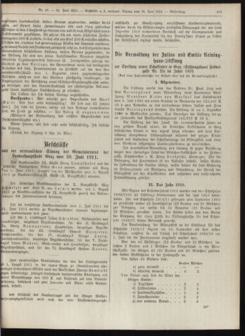 Amtsblatt der landesfürstlichen Hauptstadt Graz 19110630 Seite: 19