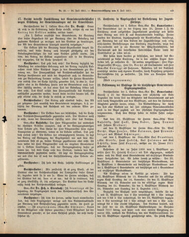 Amtsblatt der landesfürstlichen Hauptstadt Graz 19110720 Seite: 13