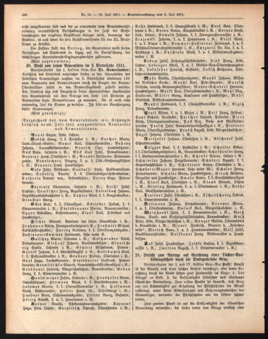 Amtsblatt der landesfürstlichen Hauptstadt Graz 19110720 Seite: 14