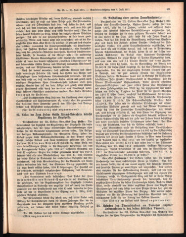 Amtsblatt der landesfürstlichen Hauptstadt Graz 19110720 Seite: 15