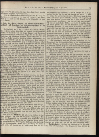 Amtsblatt der landesfürstlichen Hauptstadt Graz 19110731 Seite: 13