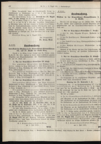 Amtsblatt der landesfürstlichen Hauptstadt Graz 19110810 Seite: 16