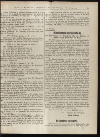 Amtsblatt der landesfürstlichen Hauptstadt Graz 19110910 Seite: 3