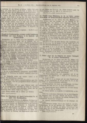 Amtsblatt der landesfürstlichen Hauptstadt Graz 19111010 Seite: 19